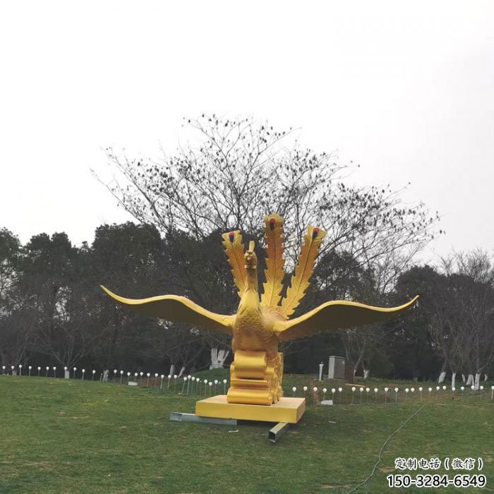 克拉瑪依鳳凰雕塑選用，美陳雕塑，鑄銅鳳凰雕塑工藝廠家