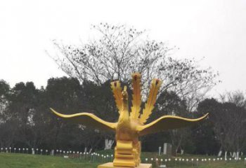 克拉瑪依鳳凰雕塑選用，美陳雕塑，鑄銅鳳凰雕塑工藝廠(chǎng)家